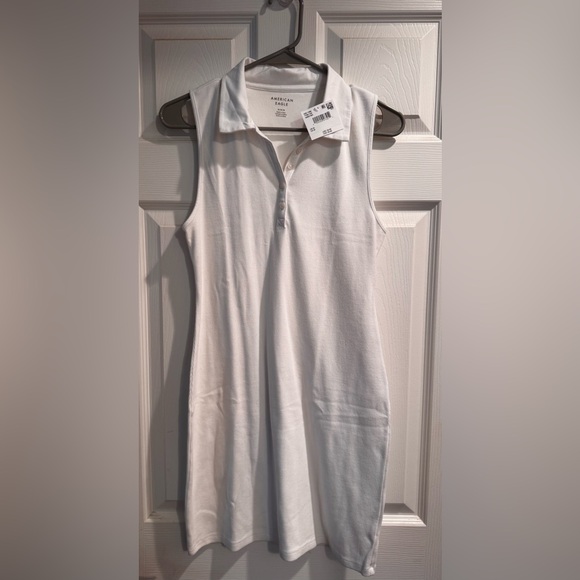 American Eagle Outfitters Dresses & Skirts - NWT American Eagle Outfitters Polo Mini Ribbed Dress in White